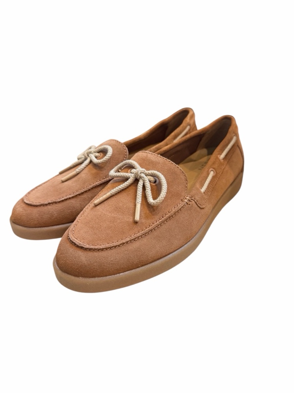 Naturalizer Women's Suede Boat Loafers in Tan